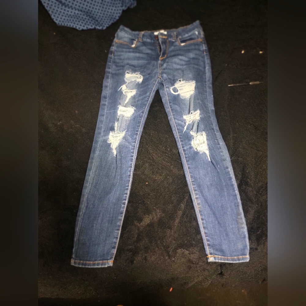 Womens midrise skinny jeans